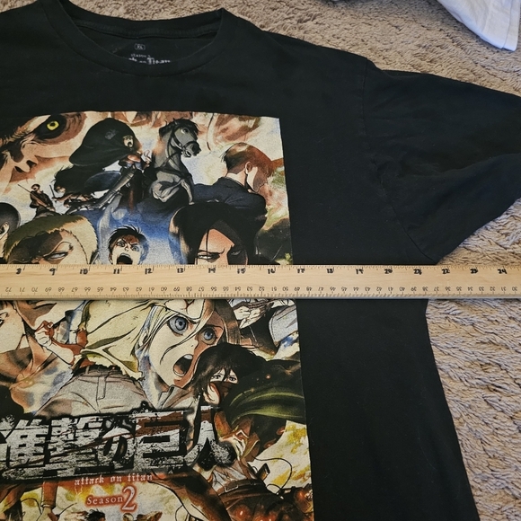Attack on Titan Season 2 Graphic Tee T Shirt Size XL - Picture 2 of 8